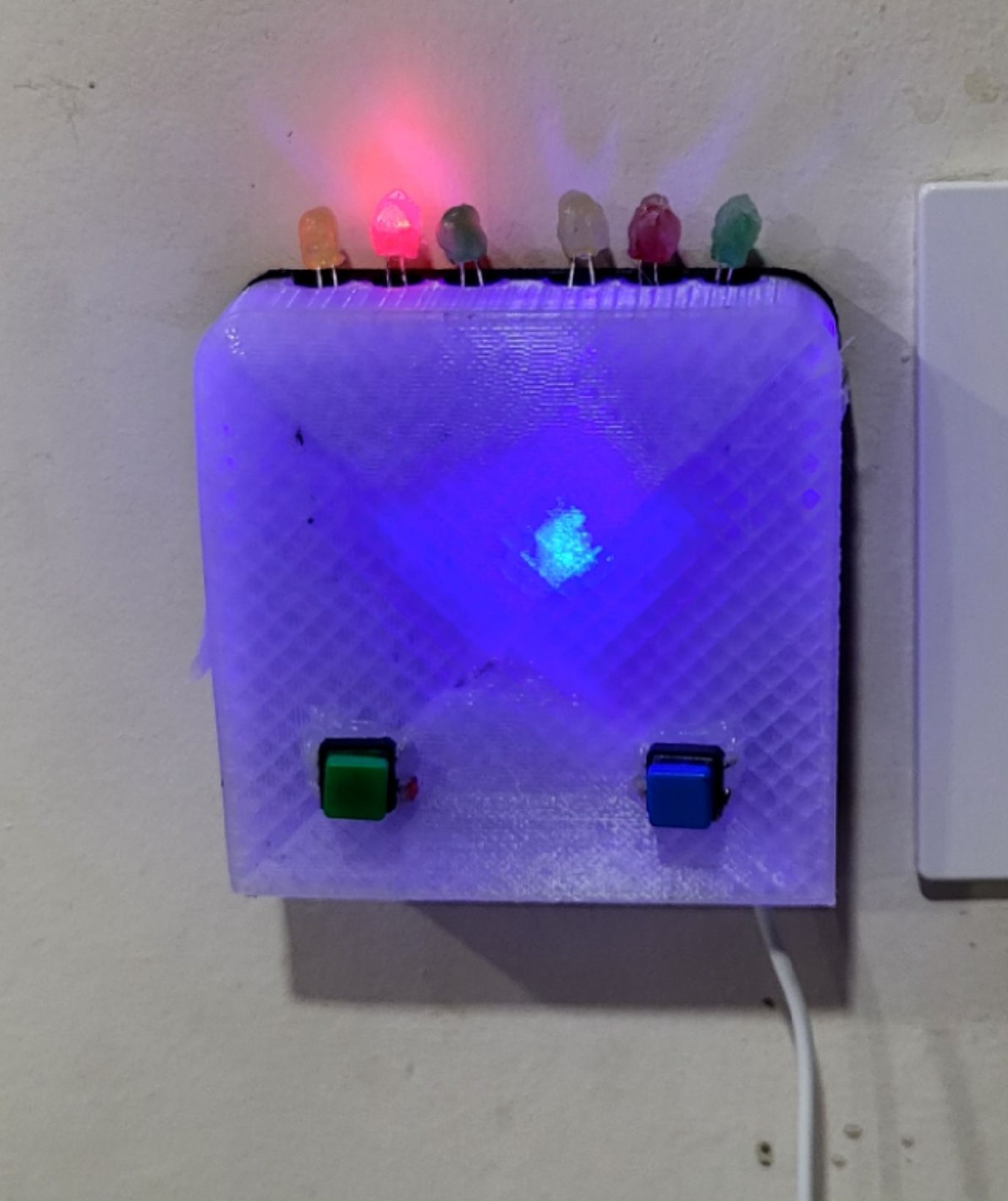 BinSync 3D modeled case mounted on a wall.